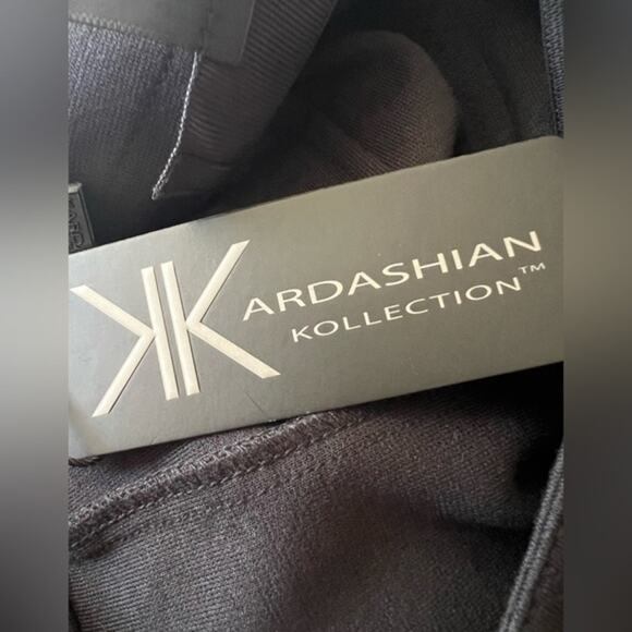 NEW Kardashian Kollection Black Long Line Stretch Nouveau Pencil Skirt SMALL - Picture 3 of 7